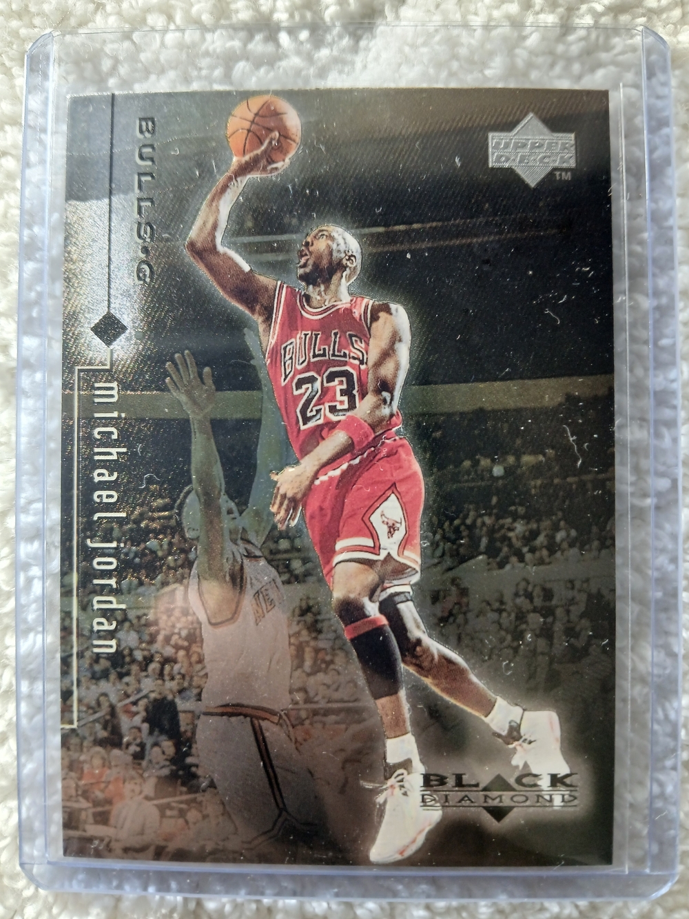 Michael Jordan Chicago Bulls Upper Deck "Black Diamond" Trading Card #22.